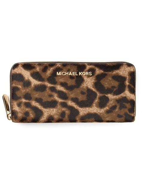 michael kors jet set leopard wallet|Michael Kors wristlet jet set.